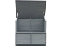 Cassetta da giardino in legno "Caja" - 137 x 91 x 121 cm - Antracite