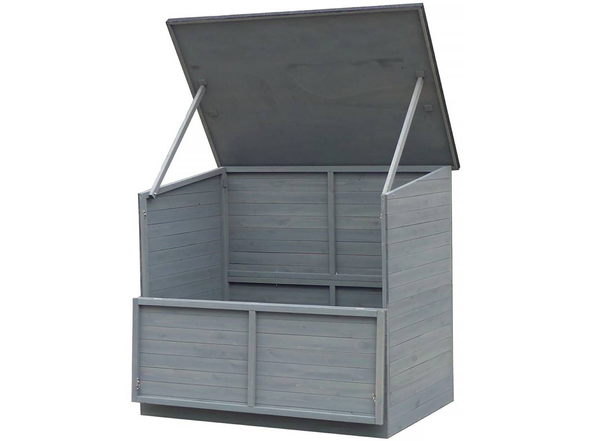 Cassetta da giardino in legno "Caja" - 137 x 91 x 121 cm - Antracite