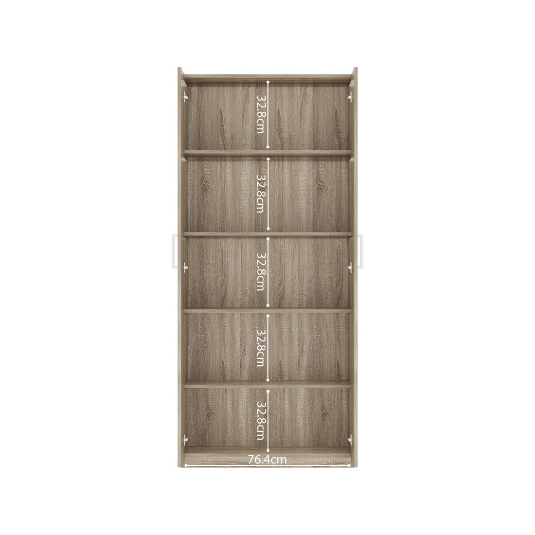 Armadio, collezione TOM, 2 porte 80 cm rovere sonoma