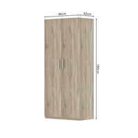 Armadio, collezione TOM, 2 porte 80 cm rovere sonoma