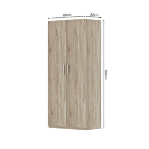 Armadio, collezione TOM, 2 porte 80 cm rovere sonoma