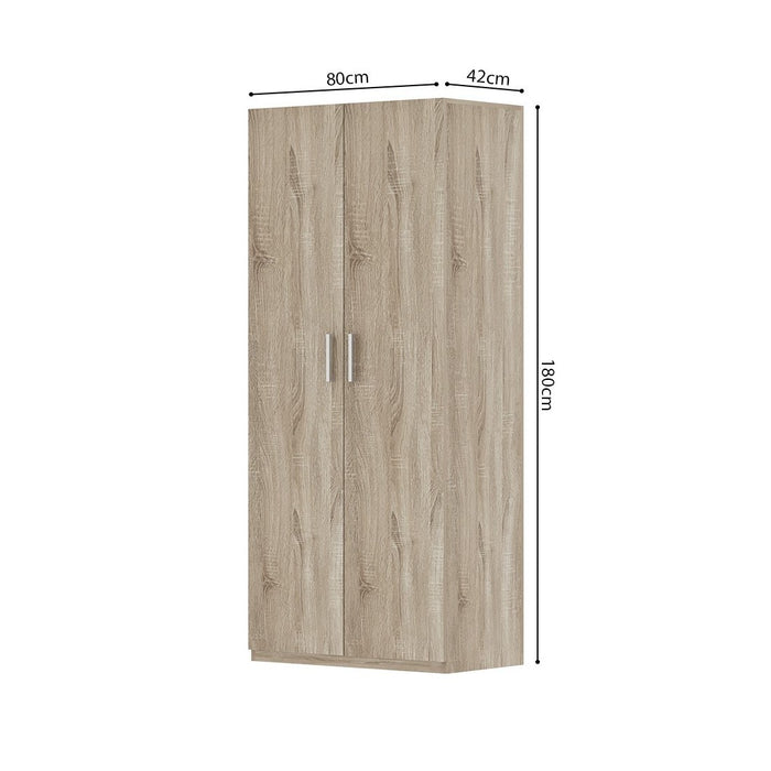 Armadio, collezione TOM, 2 porte 80 cm rovere sonoma