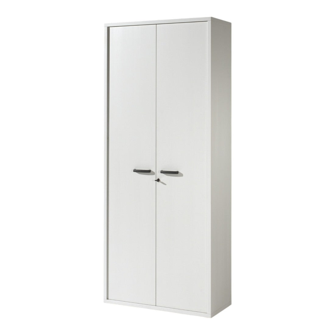 Armadio da ufficio - 2 porte e scaffali - Collezione SOON - Bianco Opaco