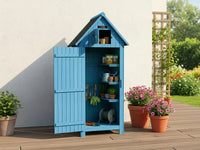 Armadio da giardino CABANON - 77 x 54.5 x 179 cm - Azzurro