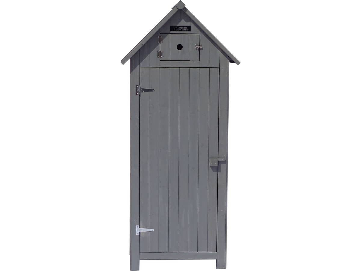 Mobile da giardino "Cabanon" - 77 x 54,5 x 179 cm - Antracite