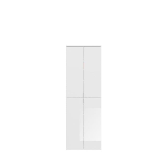 Armadio contenitore 12 porte BODITE - Bianco lucido - Design moderno