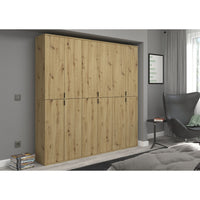 Armadio da stoccaggio BODITE – 12 porte – Rovere chiaro