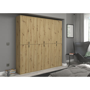 Armadio da stoccaggio BODITE – 12 porte – Rovere chiaro