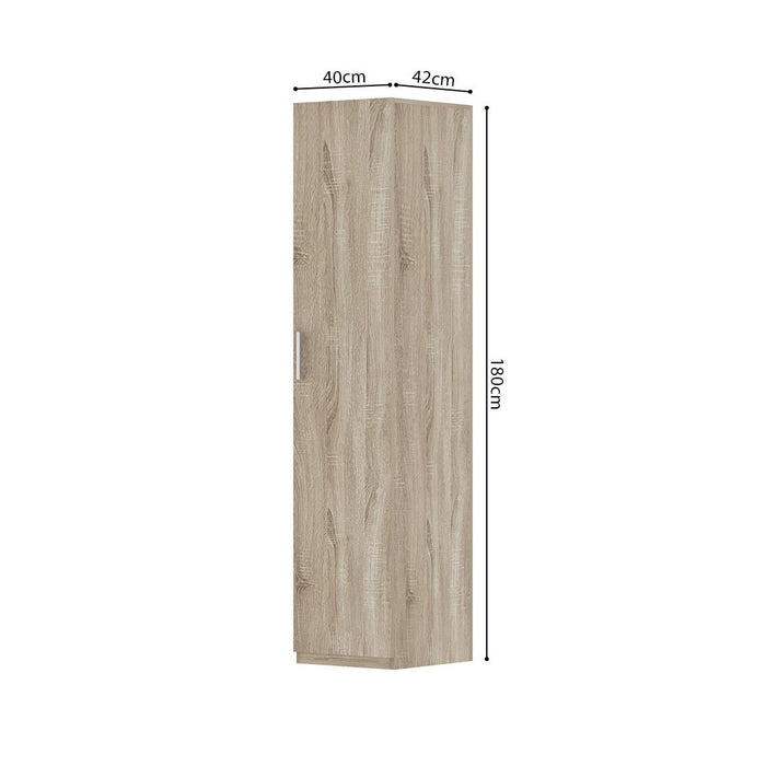 Armadio per ripostiglio, collezione TOM, 1 porta in rovere sonoma.