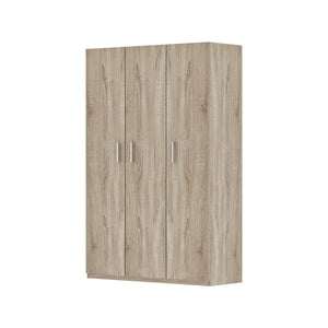 Armadio contenitore, collezione TOM, 3 porte in rovere sonoma