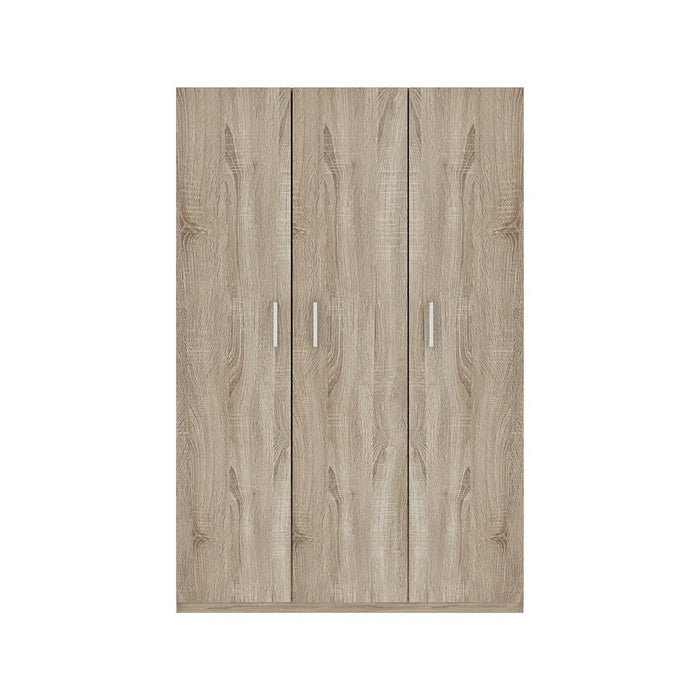 Armadio contenitore, collezione TOM, 3 porte in rovere sonoma