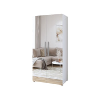 Armadio design 100 cm 2 porte con grandi specchi collezione JUPITER