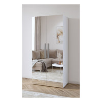 Armadio design 100 cm 2 porte con grandi specchi collezione JUPITER