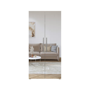 Armadio design 100 cm 2 porte con grandi specchi collezione JUPITER