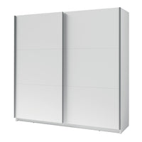 Armadio, guardaroba 200 cm 2 porte scorrevoli - bianco - Collezione ARSALA