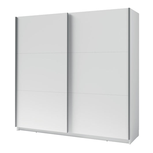 Armadio, guardaroba 200 cm 2 porte scorrevoli - bianco - Collezione ARSALA