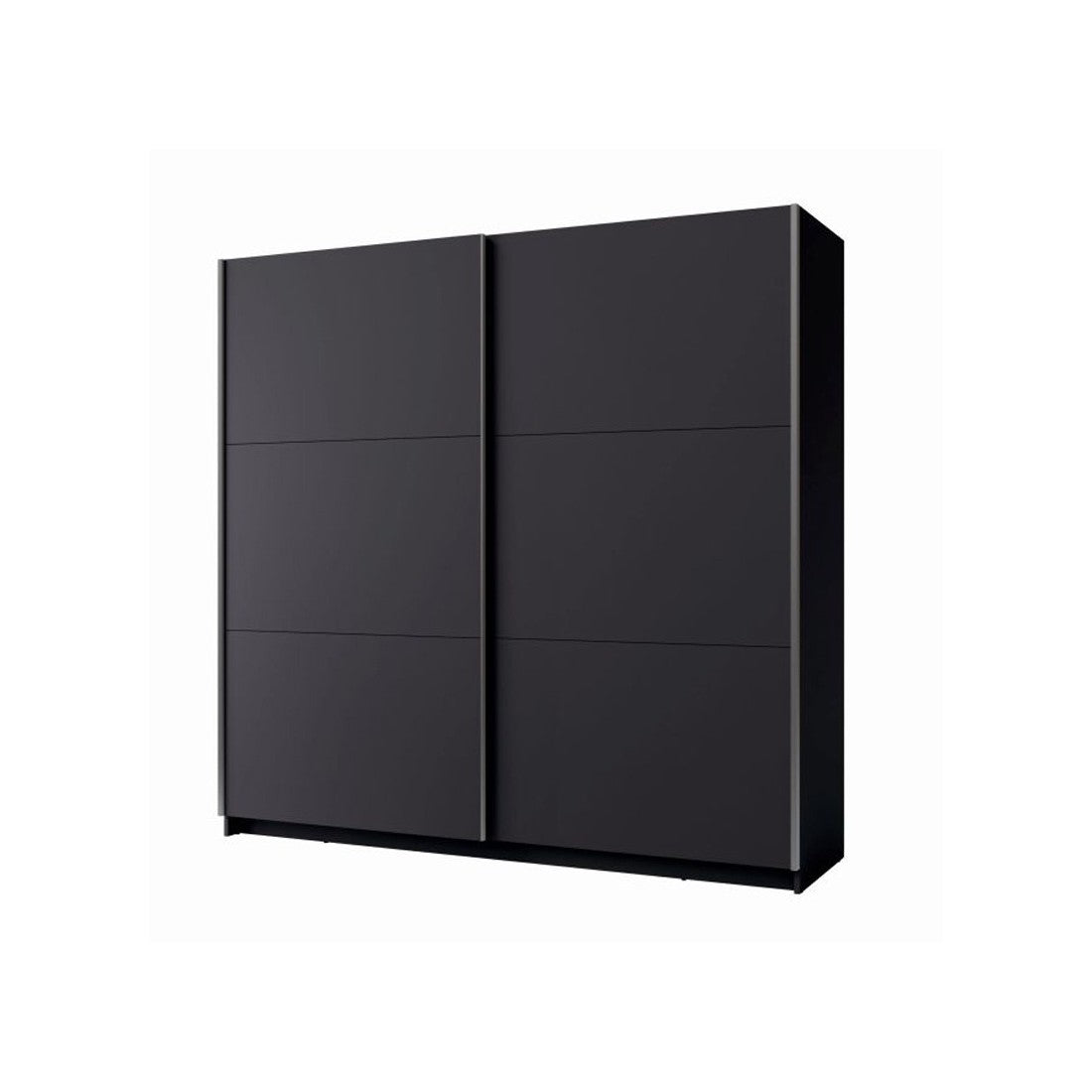 Armadio, guardaroba 200 cm 2 porte scorrevoli - grigio grafite - Collezione ARSALA