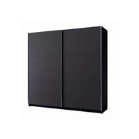 Armadio, guardaroba 200 cm 2 porte scorrevoli - grigio grafite - Collezione ARSALA