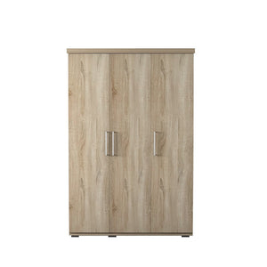 Armadio, guardaroba, collezione TOM, 3 porte 120 cm, con appendiabiti integrato in rovere sonoma.