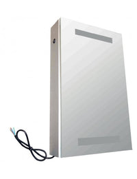 Armadietto a specchio da bagno con luce LED 61x3 8x12 cm