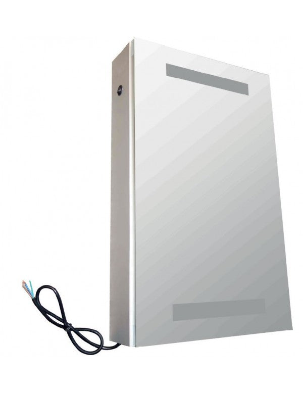 Armadietto a specchio da bagno con luce LED 61x3 8x12 cm