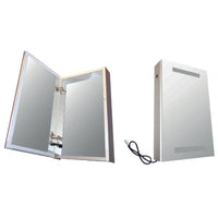 Armadietto a specchio da bagno con luce LED 61x3 8x12 cm