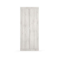 Armadio per ingresso di casa, collezione CISA, colore quercia bianca.