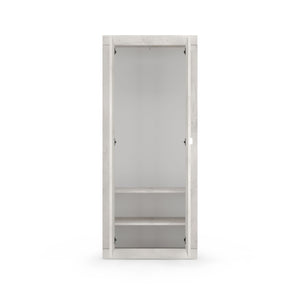 Armadio per ingresso di casa, collezione CISA, colore quercia bianca.