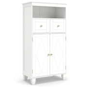 Mobile contenitore indipendente 56 x 30 x 108 cm con maggiore sicurezza stile moderno MDF bianco 20_0019115