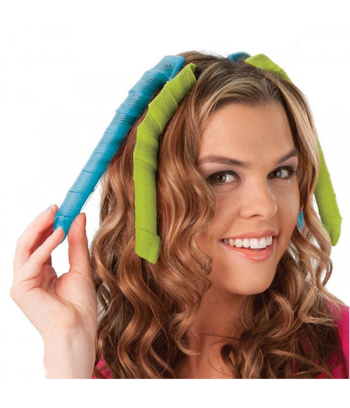 Arriccia Capelli Donna Mossi Crea Boccoli Bigodini Ricci Acconciatura Hair Wavz         