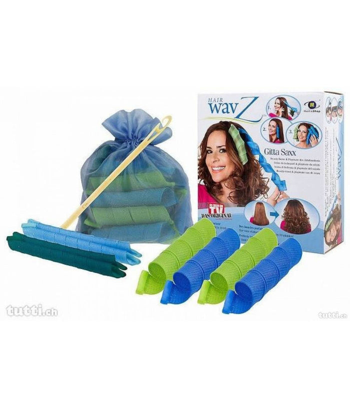 Arriccia Capelli Donna Mossi Crea Boccoli Bigodini Ricci Acconciatura Hair Wavz         