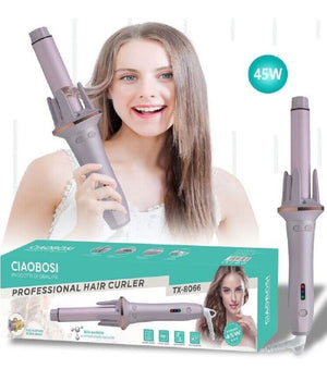 Arricciacapelli Conico Automatico Spazzola Rotante Ricci Onde Boccoli 45w Tx-8066         