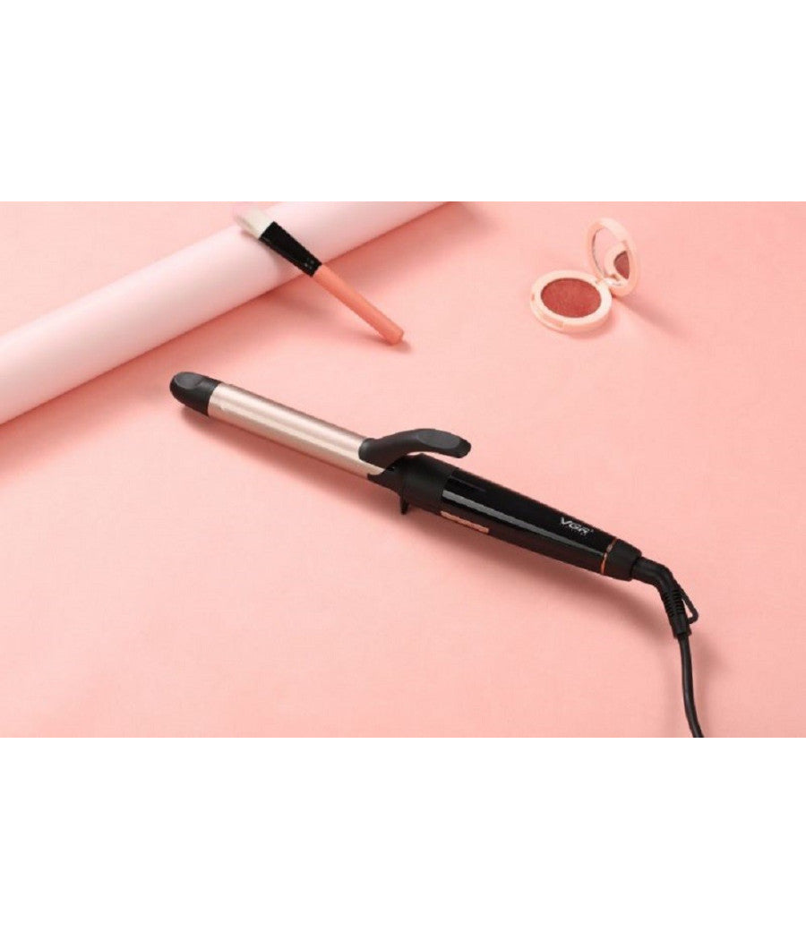 Arricciacapelli Piastra Professionale Rivestita In Ceramica Display Lcd 50w V571         