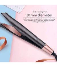 Arricciacapelli Piastra Spirale Riscaldamento A Pannelli 2in1 Concavo Display Lcd         