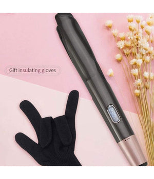 Arricciacapelli Piastra Spirale Riscaldamento A Pannelli 2in1 Concavo Display Lcd         