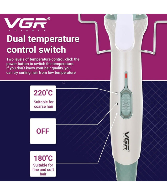 Arricciacapelli Professionale Elettrico A 5 Cilindri Da 16 Mm Styling Vgr V-597         