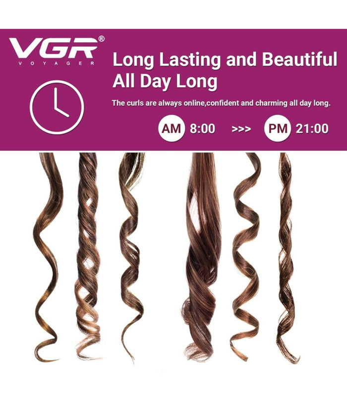 Arricciacapelli Professionale Elettrico A 5 Cilindri Da 16 Mm Styling Vgr V-597         