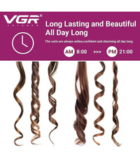 Arricciacapelli Professionale Elettrico A 5 Cilindri Da 16 Mm Styling Vgr V-597         