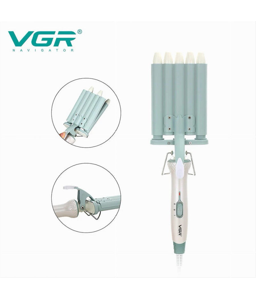 Arricciacapelli Professionale Elettrico A 5 Cilindri Da 16 Mm Styling Vgr V-597         