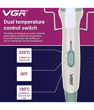 Arricciacapelli Professionale Elettrico A 5 Cilindri Da 16 Mm Styling Vgr V-597         