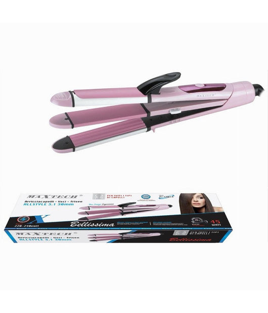 Arricciacapelli Professionale Piastra 3in1 Pi-ca014 Capelli Mossi Lisci Frise 45w         
