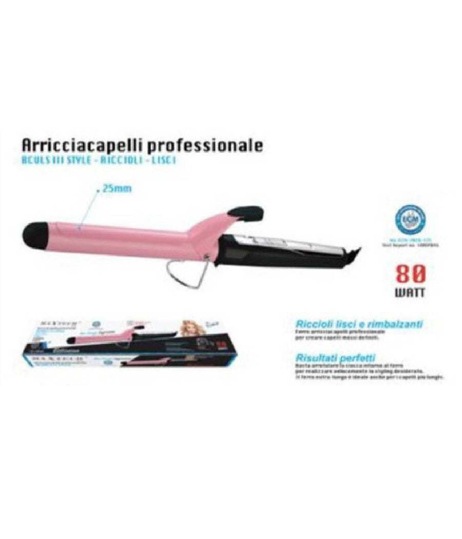 Arricciacapelli Professionale Piastra Ferro Per Capelli Riccioli 80watt Pi-ca018         