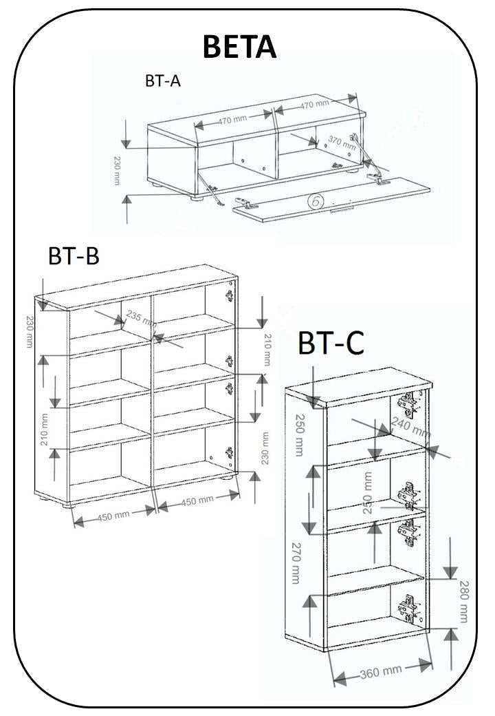 Mobile TV 300x42x189cm Parete da soggiorno e pranzo contemporaneo colore Bianco Laccato e Bianco Mate RF9