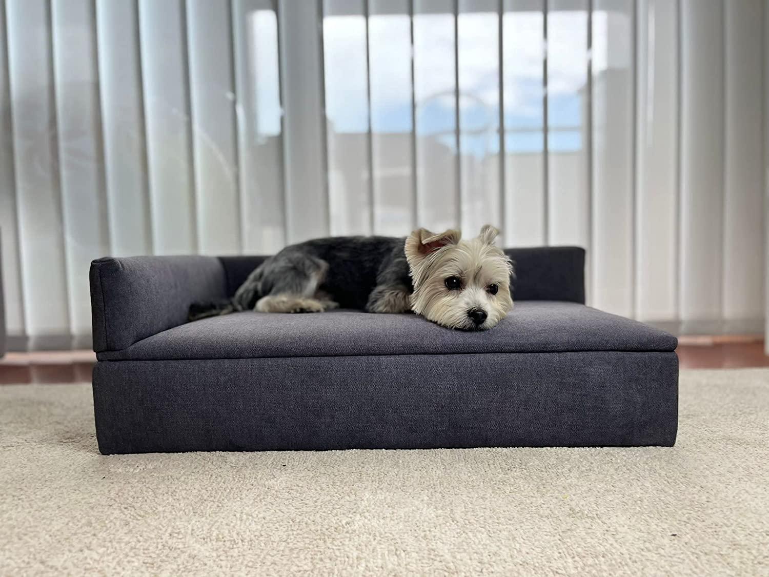 Divano letto per cani di piccola taglia 71x42x24cm in tessuto resistente e comodo schienale e base RF995