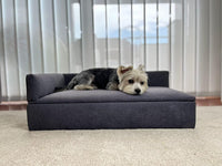 Divano letto per cani di piccola taglia 71x42x24cm in tessuto resistente e comodo schienale e base RF995