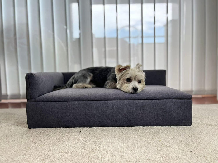 Divano letto per cani di piccola taglia 71x42x24cm in tessuto resistente e comodo schienale e base RF995
