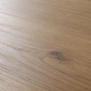 Consolle allungabile, 302x90x73cm, Per 14 persone, Gambe in legno, colore Rovere e bianco RF2967