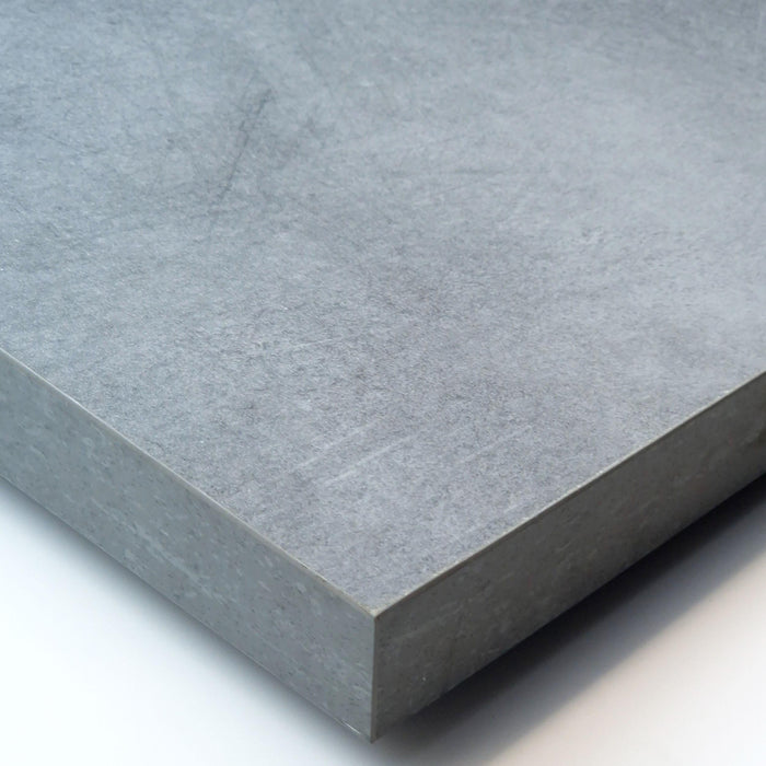 Consolle allungabile, 222x90x73cm, Per 10 persone, Gambe in legno, grigio cemento RF2972