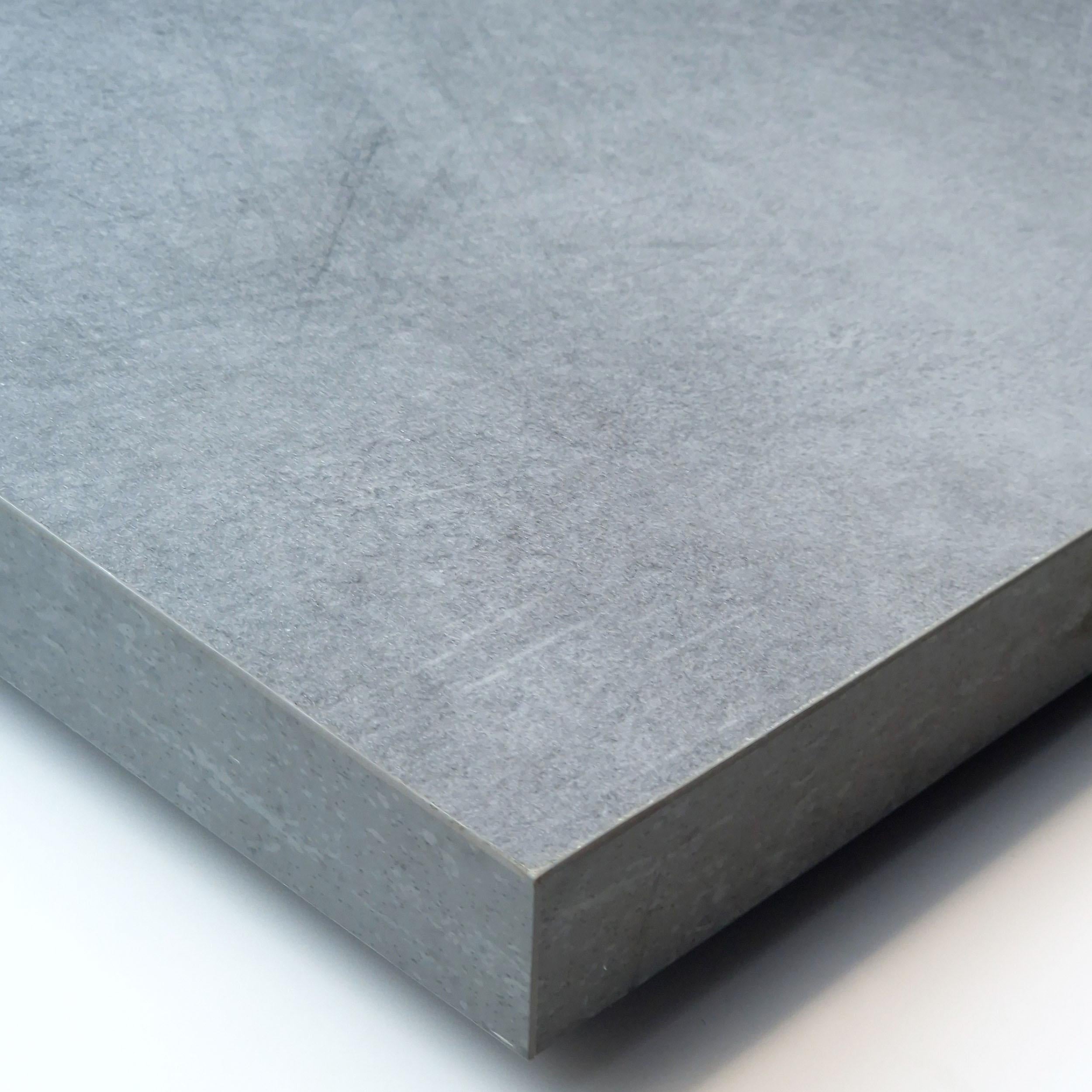 Consolle allungabile, 140x90x73cm, Per 6 persone, Gambe in legno, grigio cemento RF3121