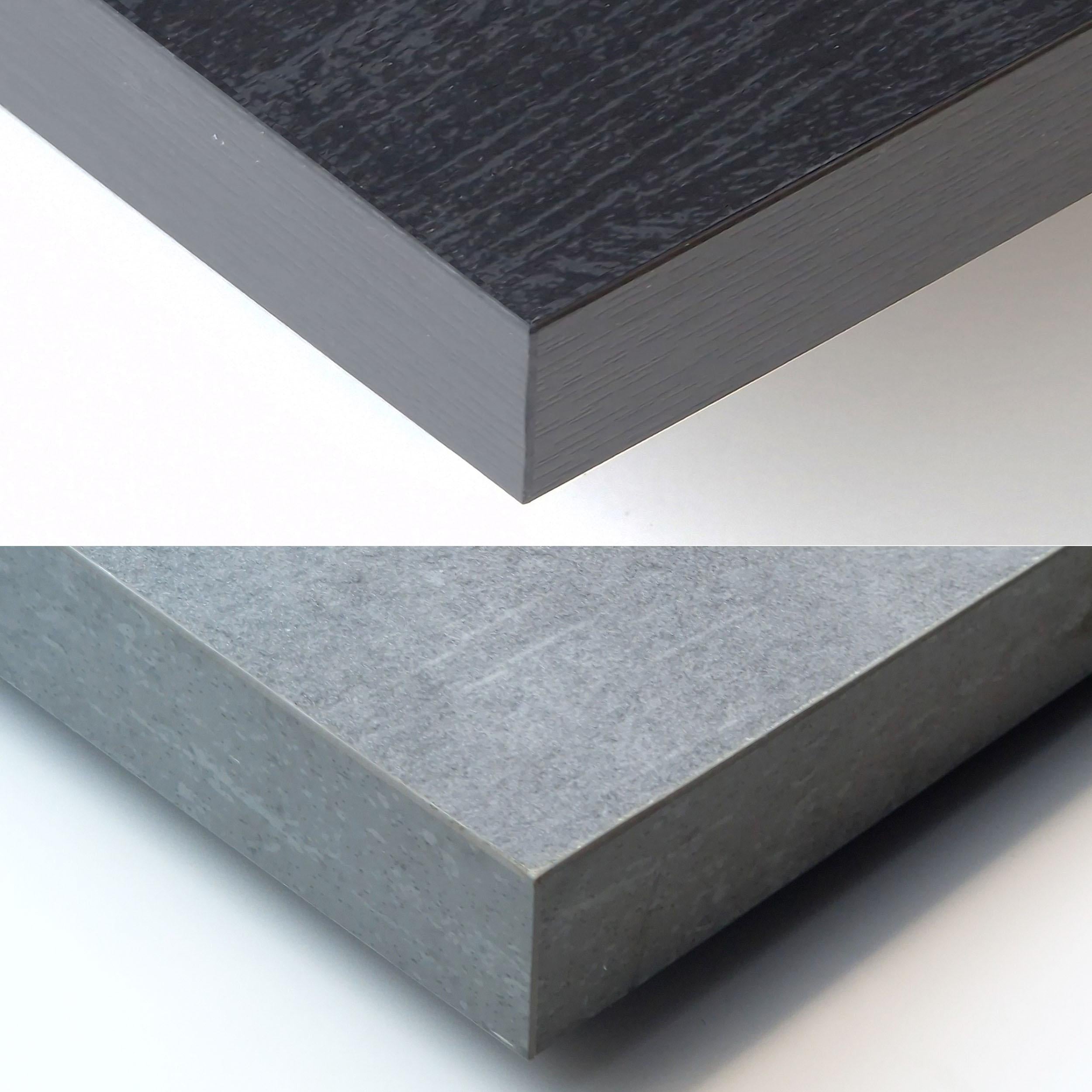 Consolle allungabile, 222x90x73cm, Per 10 persone, Gambe in legno, grigio cemento RF3071